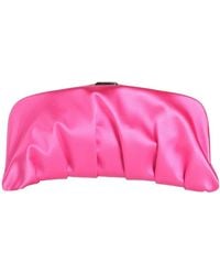 Twenty Four Haitch - Fuchsia Clutch Textile Fibers - Lyst