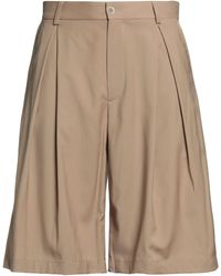 Emporio Armani - Camel Shorts & Bermuda Shorts Virgin Wool - Lyst