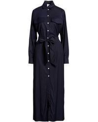 Eleventy - Maxi Dress Wool, Viscose, Elastane - Lyst