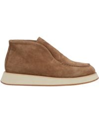 Cerruti 1881 - Camel Ankle Boots Cow Leather - Lyst