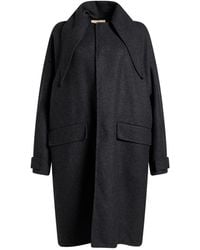 Plan C - Coat Wool, Polyamide, Polyester, Cotton - Lyst