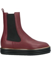 Bally - Burgundy Ankle Boots Calfskin - Lyst
