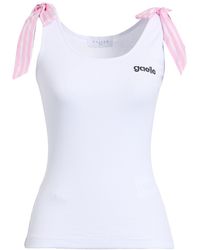 Gaelle Paris - Tank Top Cotton, Elastane, Polyester - Lyst