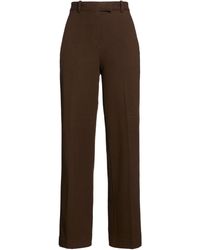 Pinko - Chocolate Pants Cotton, Elastane - Lyst