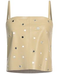 Alysi - Crème Top Leather - Lyst