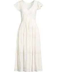 LoveShackFancy Francilla Cotton Midi Dress For in Pink | Lyst LoveShackFancy Francilla Cotton Midi Dress For in Pink | Lyst