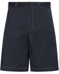 Prada - Midnight Shorts & Bermuda Shorts Cotton, Polyamide, Elastane - Lyst