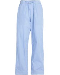 Damen Bekleidung Hosen und Chinos Ausgestellte und Palazzo Hosen H&M Strickhose in Blau 