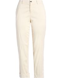 Berwich - Ivory Pants Cotton, Silk, Elastane - Lyst