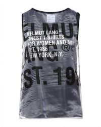 Helmut Lang - Top Polyester, Cotton - Lyst