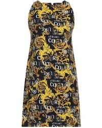 Versace Jeans Couture - Mini Dress Cotton, Elastane - Lyst