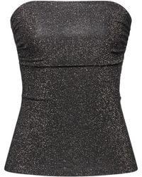 Jucca - Charcoal Top Viscose, Polyester, Polyamide, Elastane - Lyst