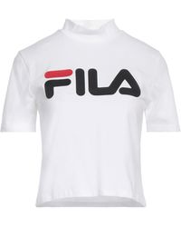 Fila - T-Shirt Cotton, Elastane - Lyst