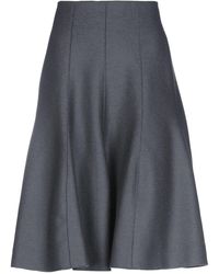 Nina Ricci Knee Length Skirt - Gray
