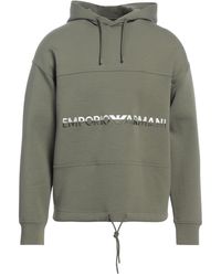 Emporio Armani - Military Sweatshirt Cotton, Polyester, Elastane - Lyst