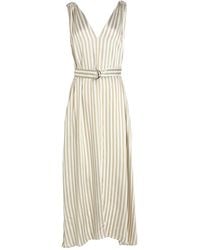 Brunello Cucinelli - Silk-Blend Maxi Dress - Lyst