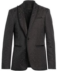 John Varvatos - Dark Blazer Wool, Polyester, Elastane - Lyst