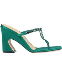 Giannico - Emerald Thong Sandal Textile Fibers - Lyst