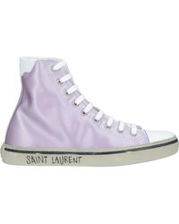 Saint Laurent - Lilac Sneakers Textile Fibers, Soft Leather - Lyst