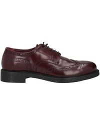 Triver Flight - Burgundy Lace-Up Shoes Leather - Lyst