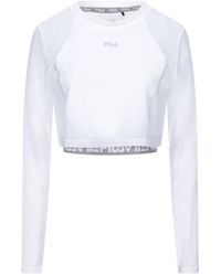fila crop top white