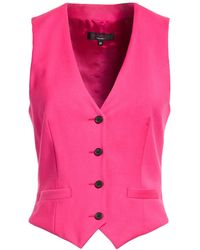 Barbara Bui - Fuchsia Tailored Vest Polyester, Wool, Elastane - Lyst