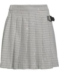 Shirtaporter - Sand Mini Skirt Polyester, Viscose, Elastane - Lyst