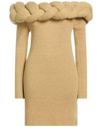 Vaillant - Sand Mini Dress Baby Alpaca Wool, Polyester - Lyst