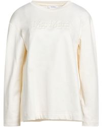Max Mara - Ivory Sweatshirt Silk, Cotton, Elastane - Lyst