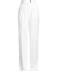 Elisabetta Franchi - Ivory Pants Polyester, Elastane - Lyst