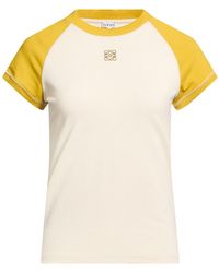 Loewe - Ivory T-Shirt Cotton, Viscose, Elastane - Lyst