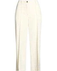Beatrice B. - Ivory Pants Polyester, Virgin Wool, Elastane - Lyst
