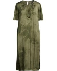 Raquel Allegra - Military Midi Dress Rayon - Lyst