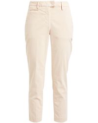 Dondup - Ivory Pants Cotton, Lyocell, Elastane - Lyst