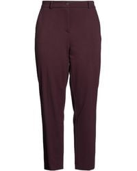 Cambio - Burgundy Pants Viscose, Polyamide, Elastane - Lyst