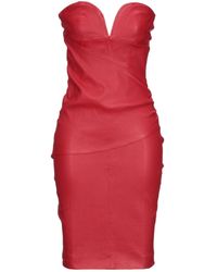 Damen Bekleidung Kleider Mini Unravel Project Wolle Kurzes Kleid in Rot und kurze Kleider 