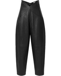 Womens Clothing Trousers The Attico Synthetic Jamie Pant in Black Slacks and Chinos Skinny trousers 