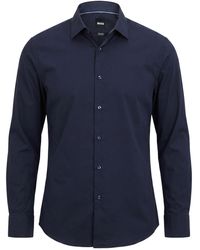BOSS - Shirt Cotton, Elastane - Lyst