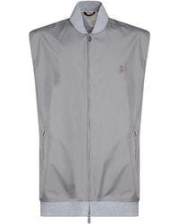 Brunello Cucinelli - Vest Polyester, Polyurethane - Lyst