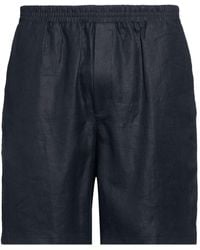 Edition10 - Midnight Shorts & Bermuda Shorts Linen - Lyst