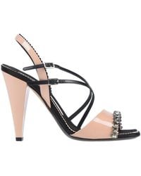 N°21 - Sand Sandals Soft Leather, Textile Fibers - Lyst