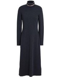 Purotatto - Midi Dress Merino Wool - Lyst