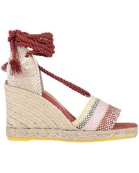 Mujer Zapatos de Zapatos planos Alpargatas vaqueras slip-on Castañer de Denim de color Rosa sandalias y chanclas de Alpargatas y sandalias 