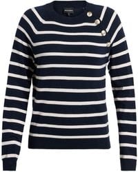 Emporio Armani - Midnight Sweater Polyamide, Viscose, Cashmere - Lyst