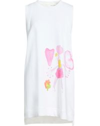 Isabel Benenato - Mini Dress Cotton, Polyester - Lyst