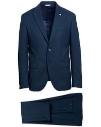 Manuel Ritz - Midnight Suit Polyester, Viscose, Elastane - Lyst