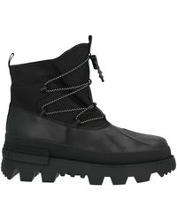 Moncler - Mallard Nylon And Leather Boots - Lyst