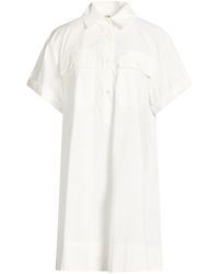 SOLOTRE - Mini Dress Cotton - Lyst