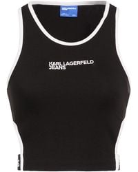 KARL LAGERFELD - Top Viscose, Polyamide, Elastane - Lyst
