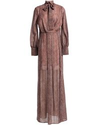SCEE by TWINSET Long Dress - Brown